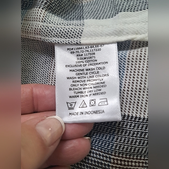 Levi's Men's Blue Plaid Shirt Size XXL NWOT - Picture 9 of 10